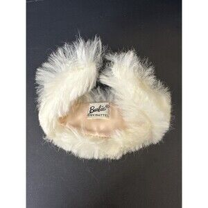 Vintage Barbie Real Rabbit Fur Stole w/ Tag – 1960s Mattel